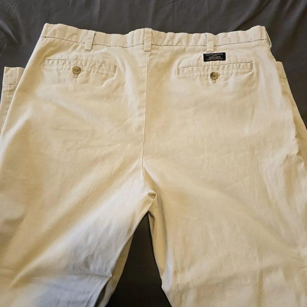 Banana Republic Emerson Chino Khaki Tan Pants 38x32 Men's